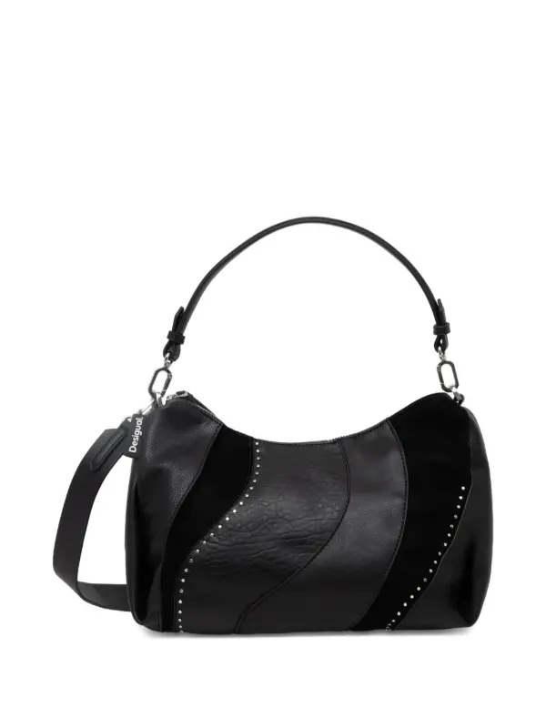 Desigual Sac Cabas Waves Médium à Détails De Clous Noir