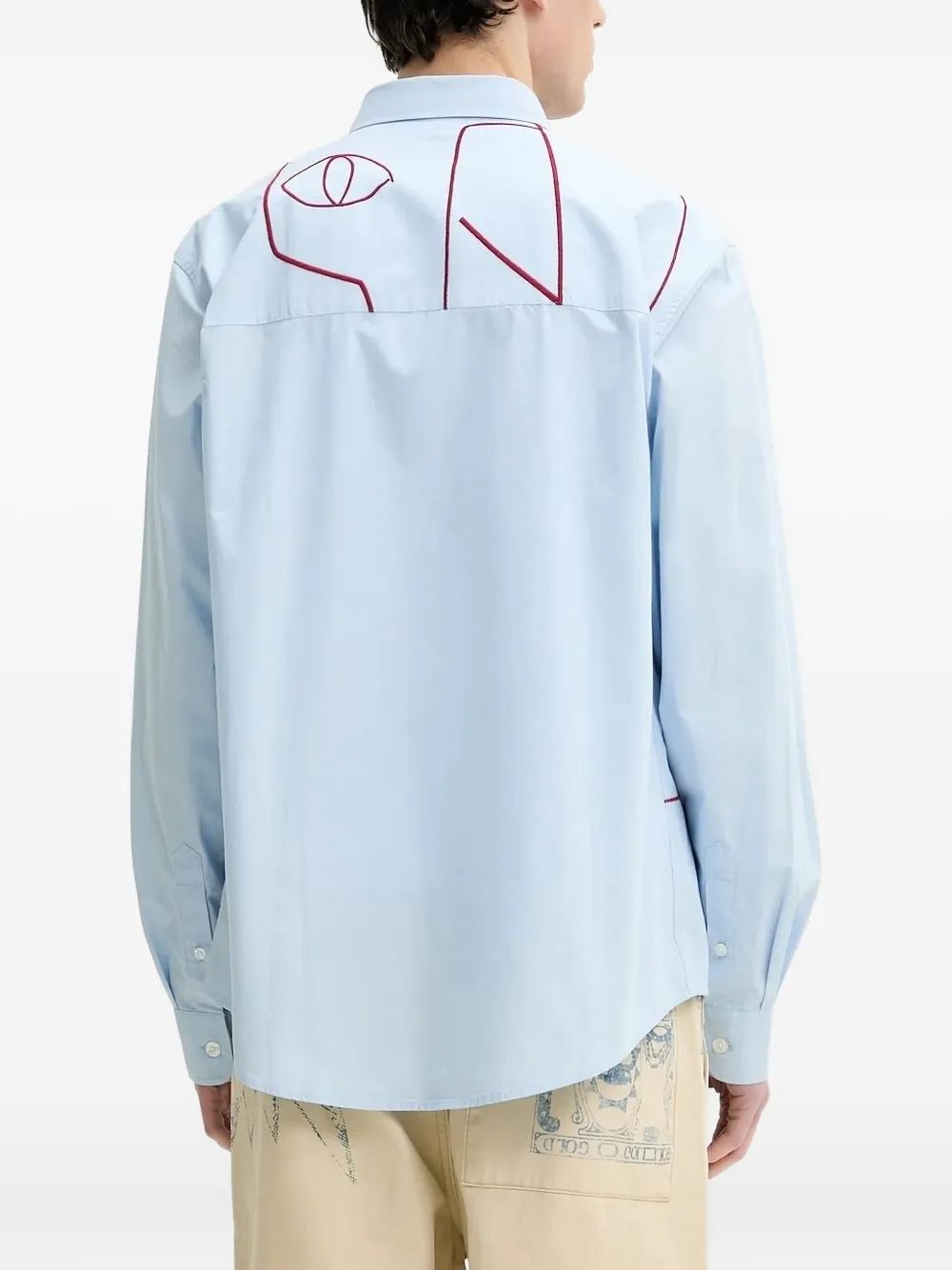 Desigual Katoenen overhemd - Blauw