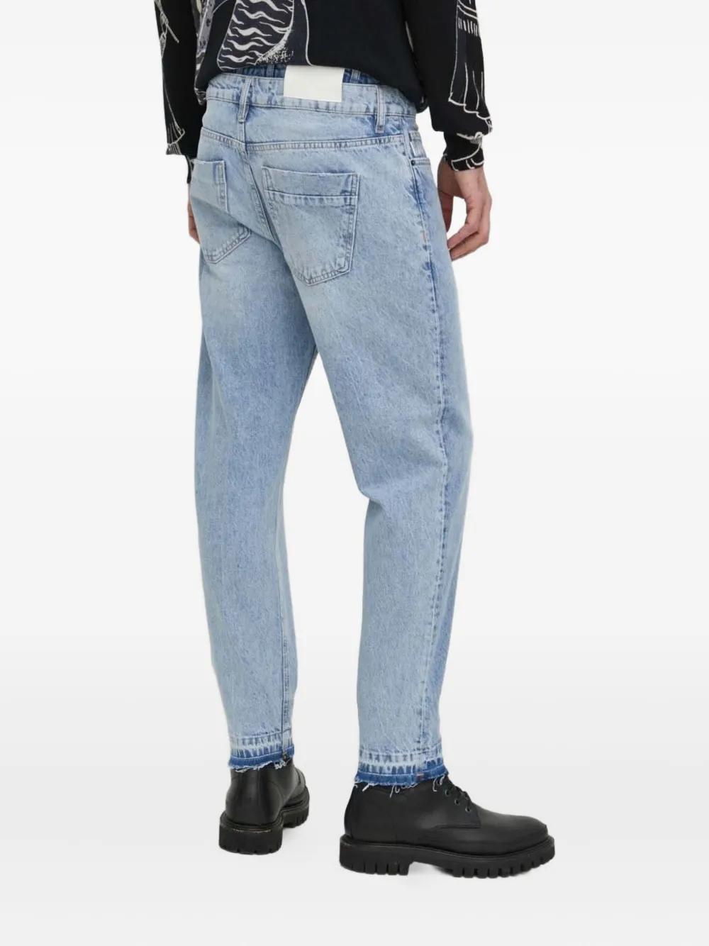 Desigual Jeans met franje afwerking Blauw