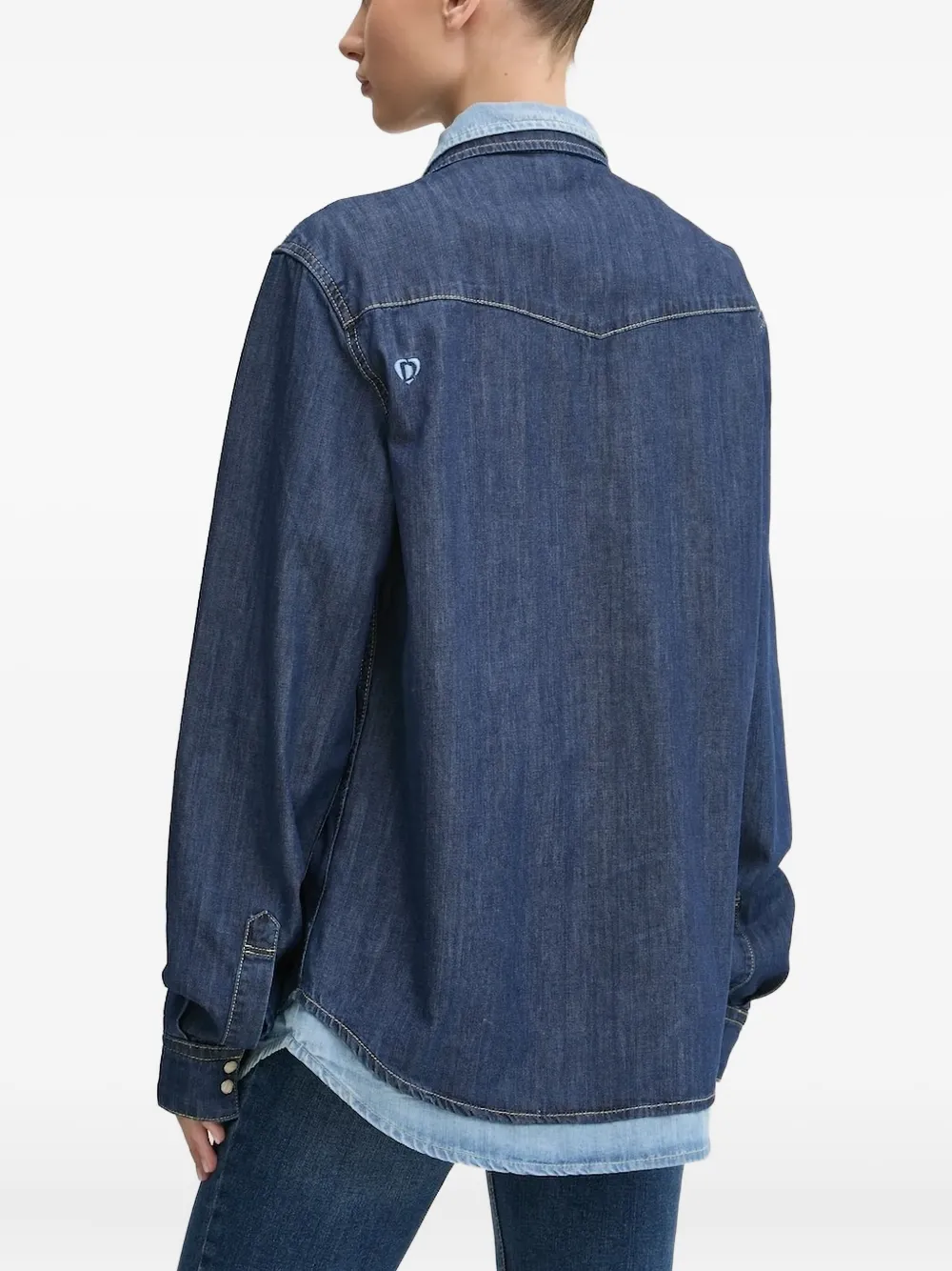 Desigual western-style denim shirt - Blauw