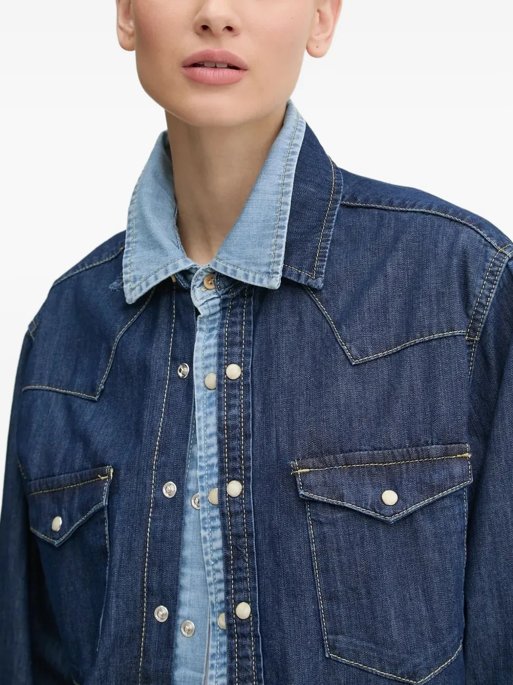 Desigual Denim overhemd Blauw