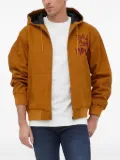 Desigual graphic-print hooded jacket - Orange