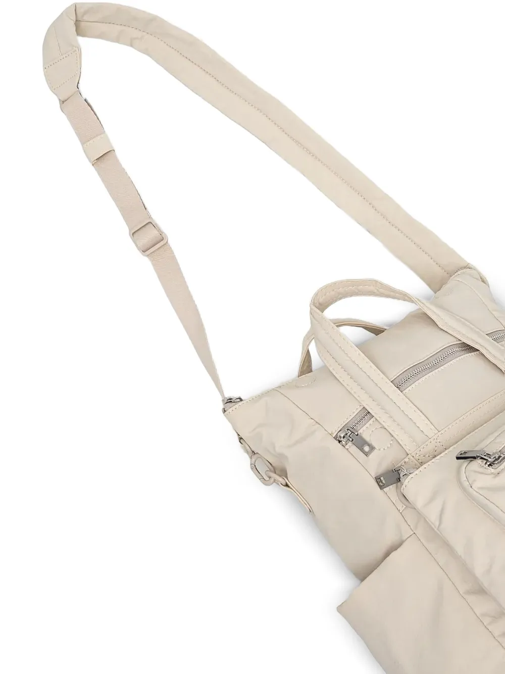 Desigual Shopper met afneembare buidel en ritssluiting Beige