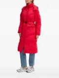 Desigual belted puffer jacket - Red