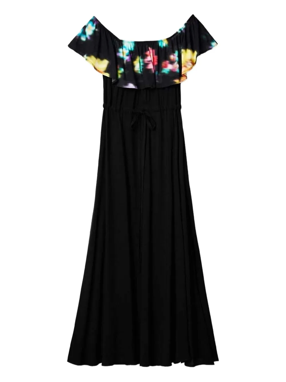 Desigual Maxi-jurk met bloemenprint Zwart