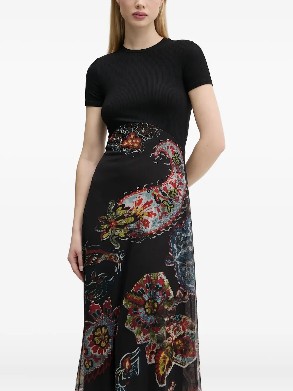 Desigual paisley-print dress - Nero