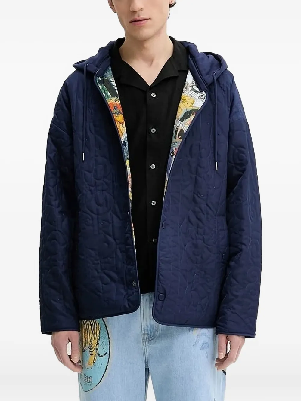 Desigual Omkeerbaar jack Blauw