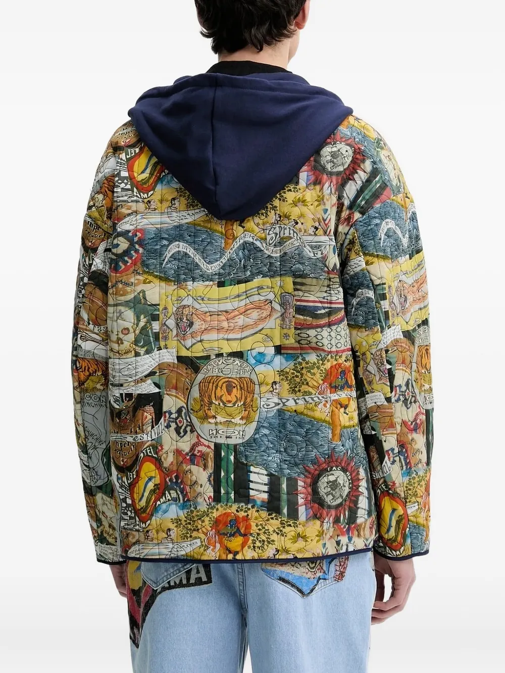 Desigual Omkeerbaar jack Blauw