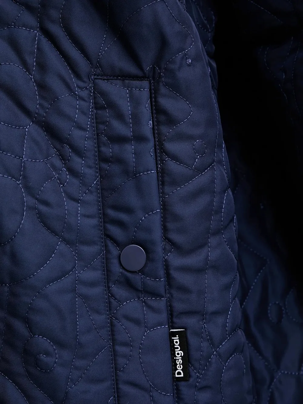 Desigual Omkeerbaar jack Blauw