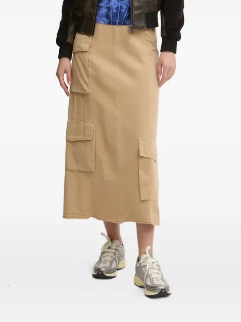 Desigual cargo-pocket midi skirt