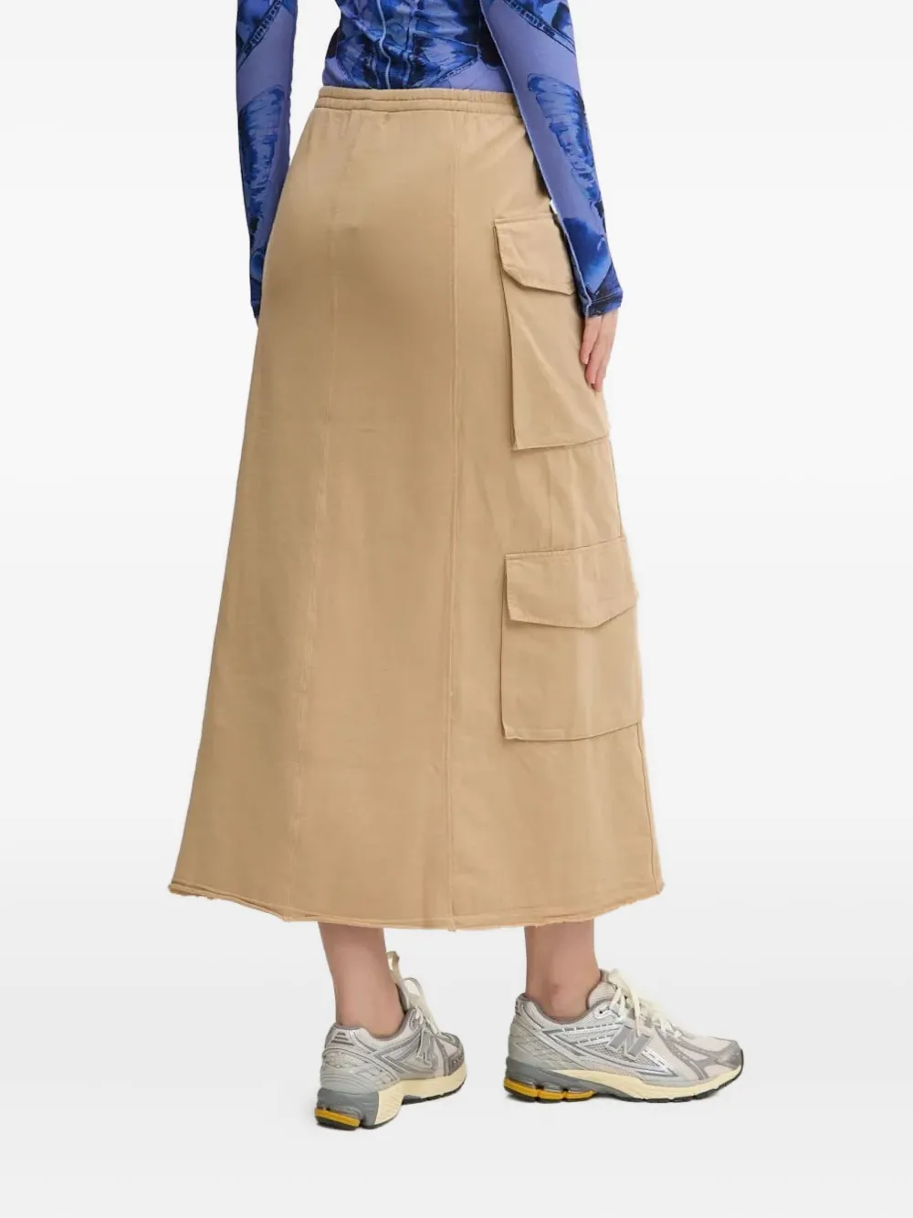 Desigual cargo-pocket midi skirt - Beige