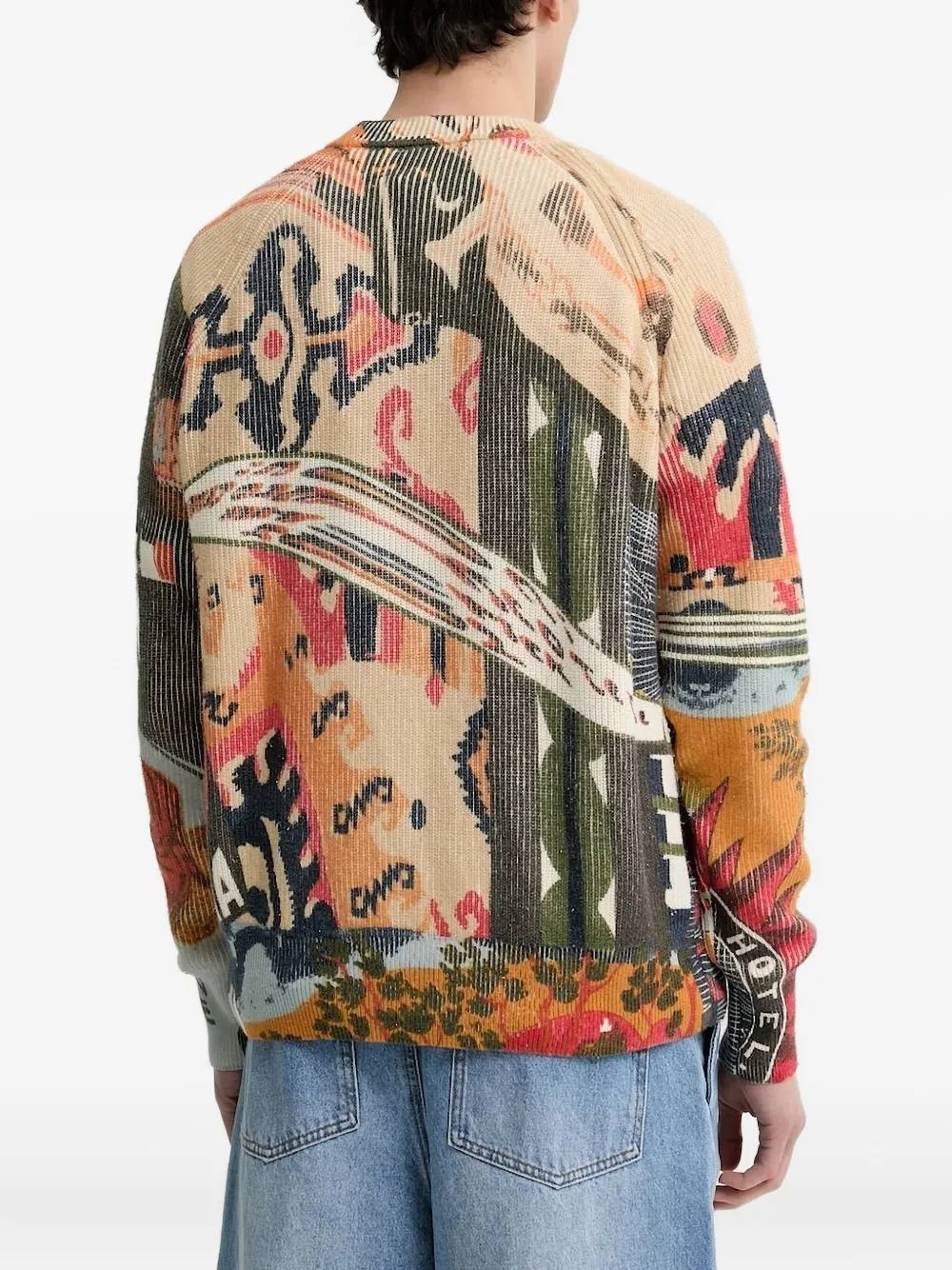 Desigual ribbed-knit sweater Oranje