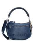Desigual rope-handle denim shoulder bag - Blue
