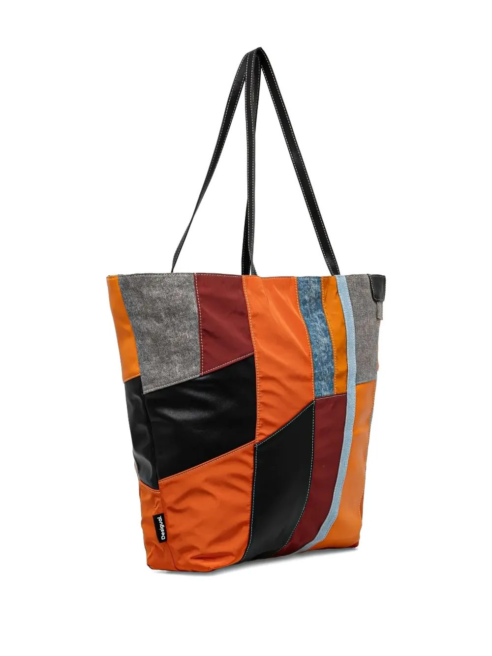Desigual patchwork tote bag - Oranje