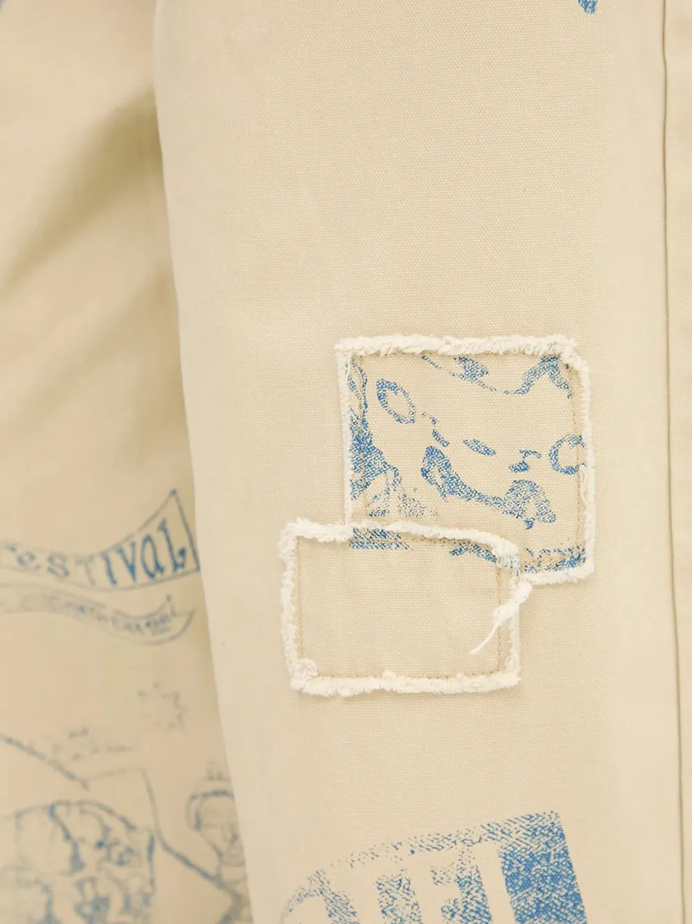 Desigual Jeans met print Beige