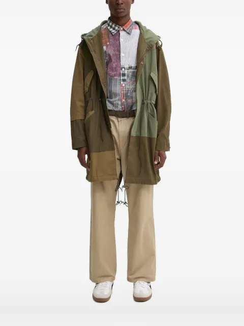 Desigual patchwork hooded parka
