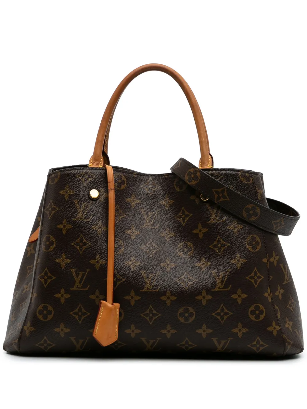 Louis Vuitton Pre-Owned 2018 Monogram Montaigne MM satchel | Brown | Image 1
