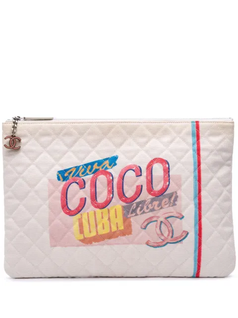 CHANEL Pre-Owned 2016-2017 Viva Coco Cuba Libre Canvas clutch bag