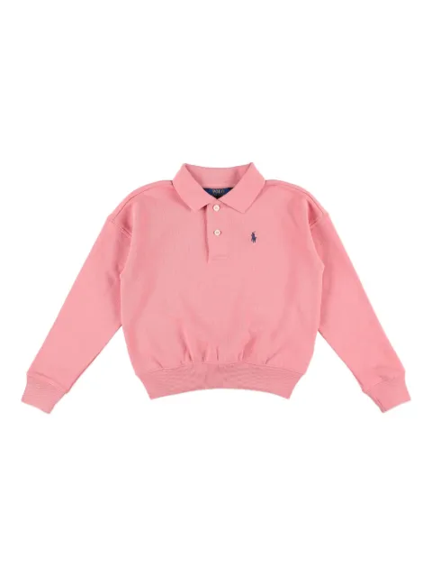 POLO RALPH LAUREN KIDS embroidered polo sweatshirt