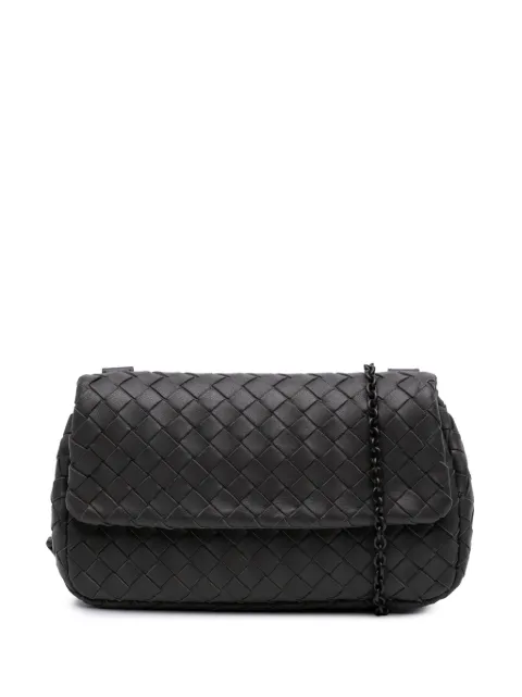 Bottega Veneta Pre-Owned 2012-2024 Mini Nappa Intrecciato Expandable Chain Flap crossbody bag