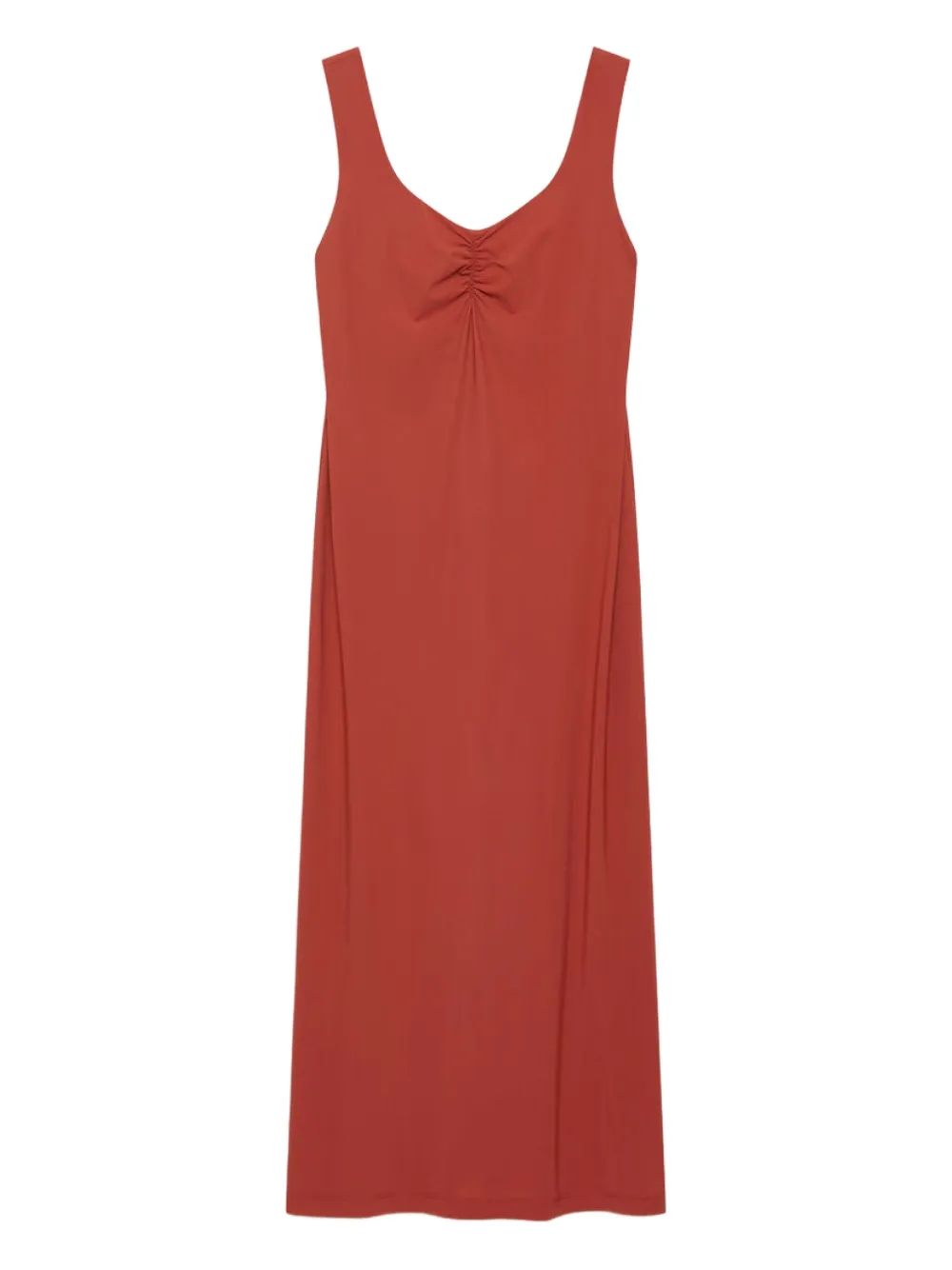 MALIPARMI sleeveless gathered-neck midi dress