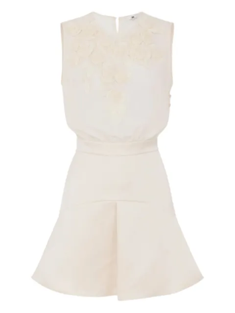 Elisabetta Franchi vestido cofrto con detalles florales