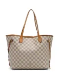 Louis Vuitton Pre-Owned 2017 Damier Azur Neverfull MM tote bag - White