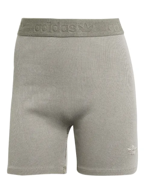 adidas Essentials Rib 1/4 logo-waistband shorts