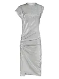 Rabanne metallic draped dress - Silver