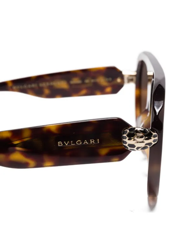 小物 BVLGARI sunglasses stone brown gold logo Bvlgari Serpenti Sunglasses | Brown | FARFETCH
