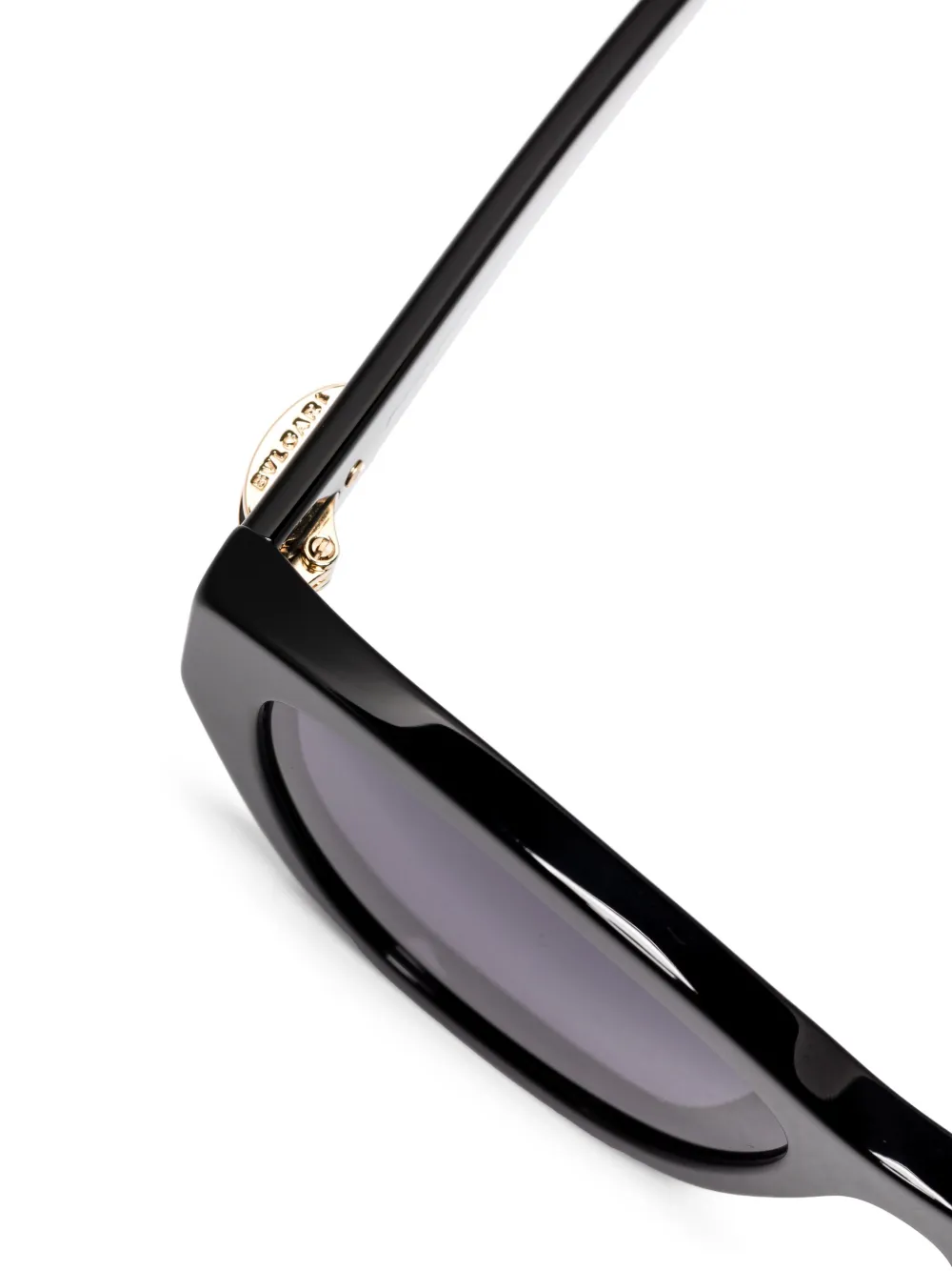 Bvlgari Zonnebril met geometrisch montuur Zwart