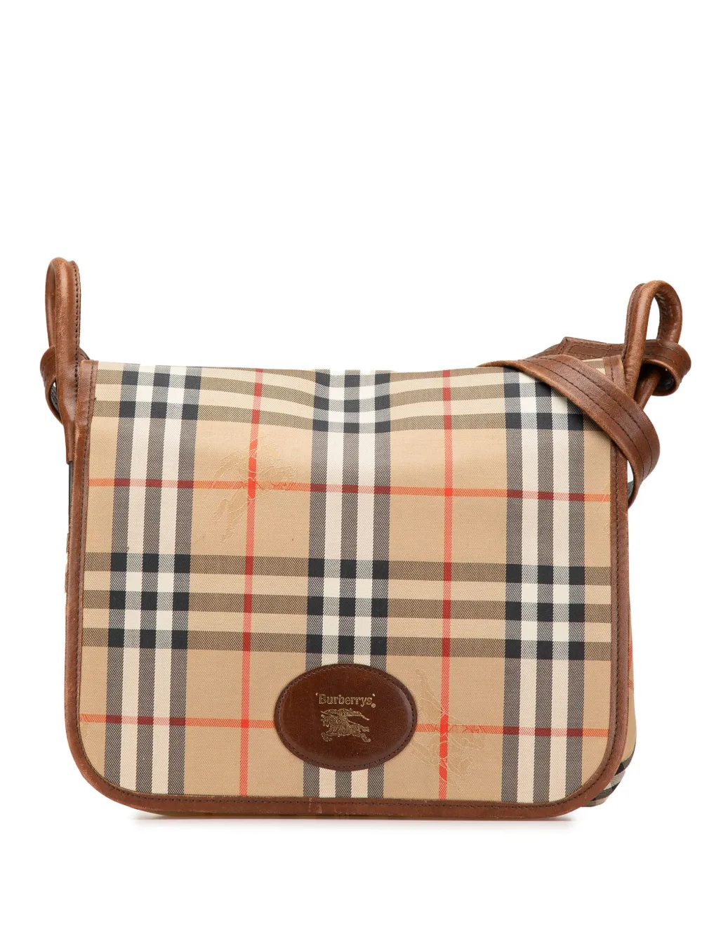 Burberry Pre-Owned 20th Century Haymarket Check Canvas shoulder bag | Brown | Image 1