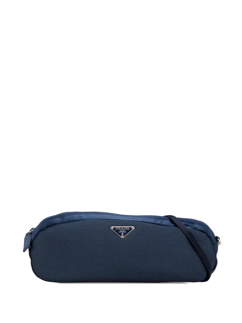 Prada Pre-Owned 2000-2013 Satin Trimmed Mesh shoulder bag | Blue | Image 1