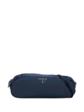 Prada Pre-Owned 2000-2013 Satin Trimmed Mesh shoulder bag - Blue