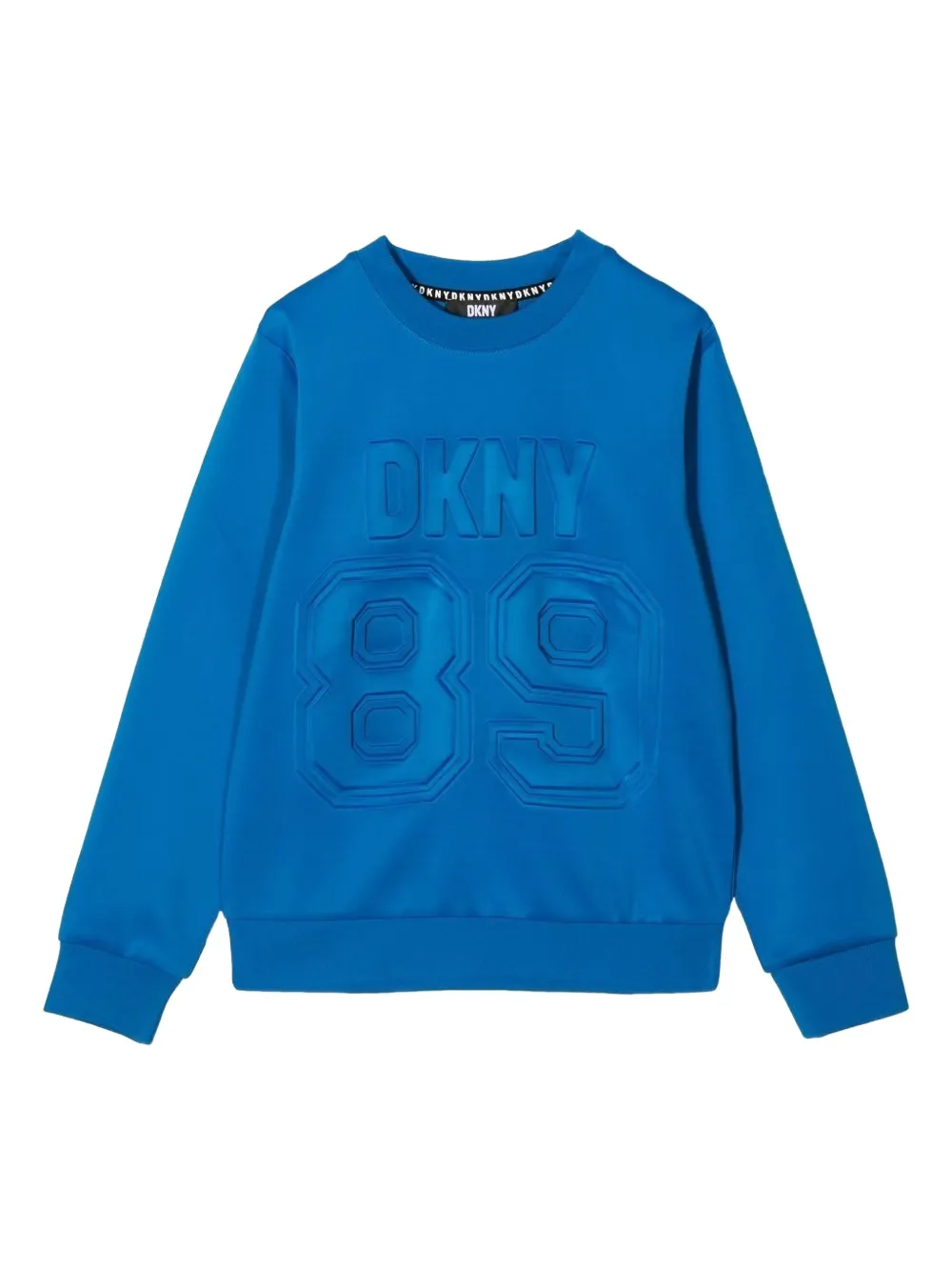 Dkny Kids embossed logo sweatshirt Blauw