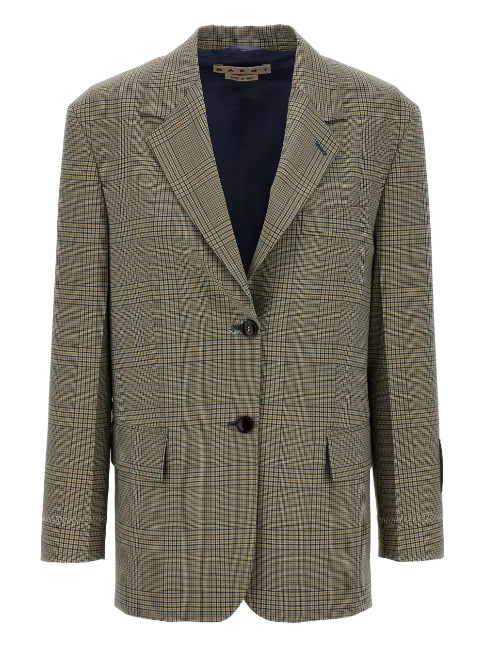 Marni Prince of Wales-check blazer | Neutrals | Image 1