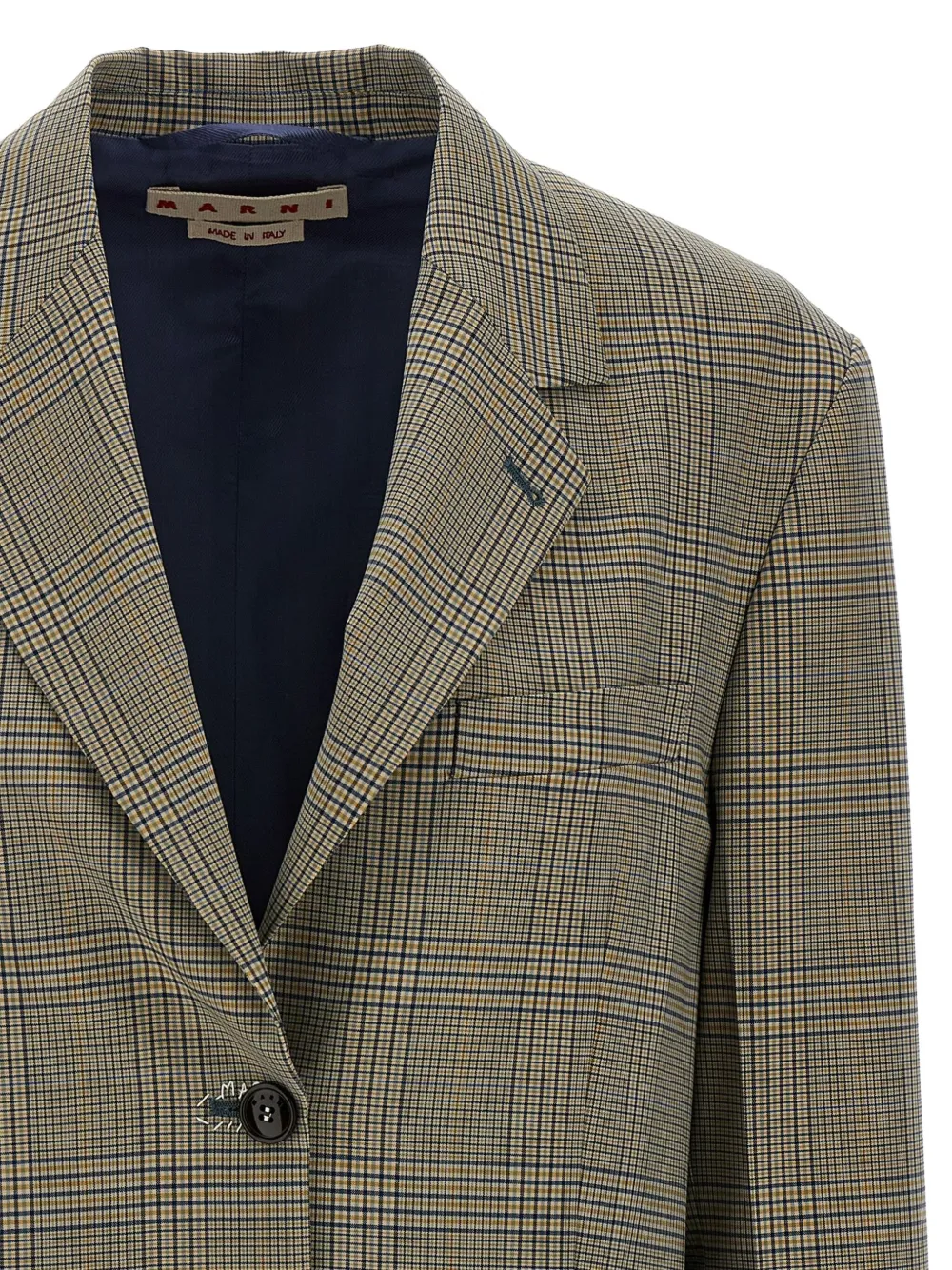 Marni Geruite blazer Beige