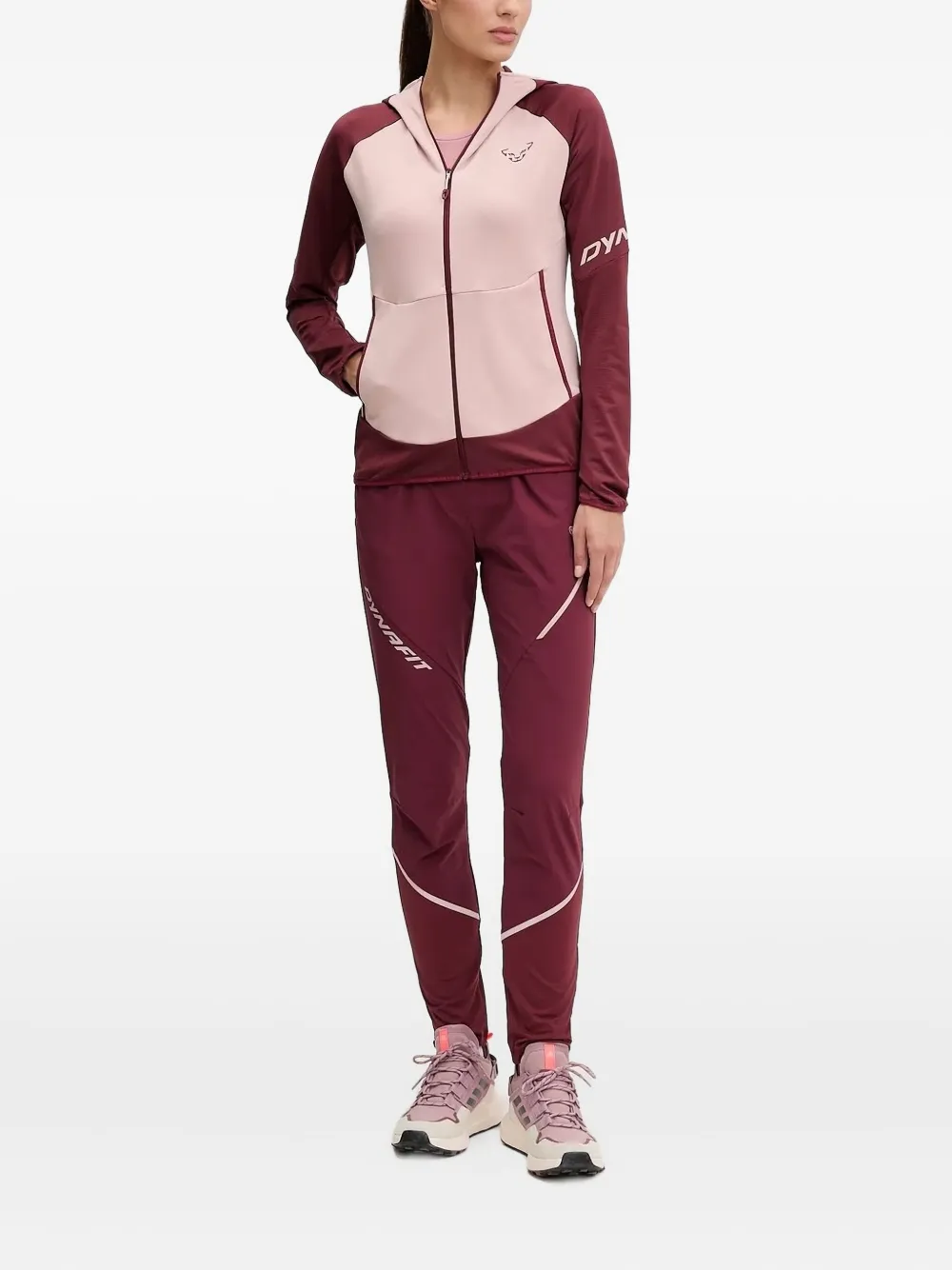 DYNAFIT Trainingsbroek met vlakken Rood