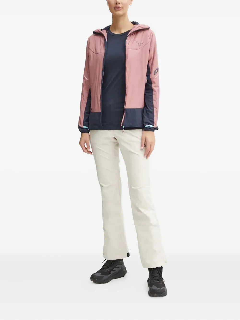DYNAFIT Jack met capuchon en vlakken Roze