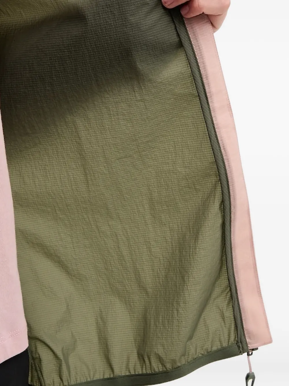 Dynafit Hooded Panelled Jacket In Green