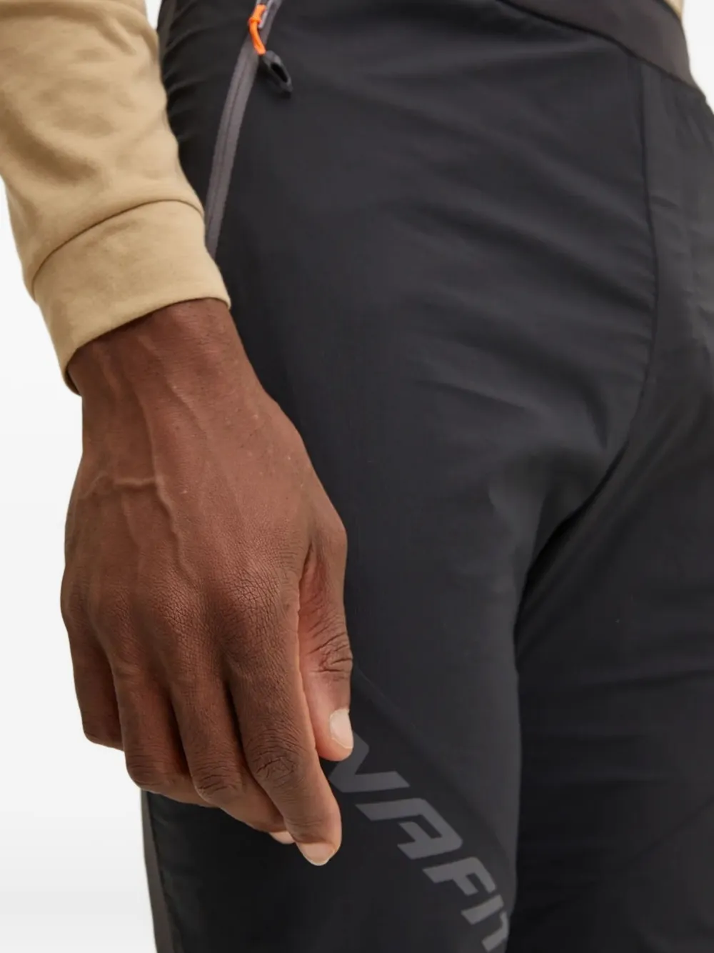 Dynafit Transalper Panelled Zip-pocket Trousers In Black