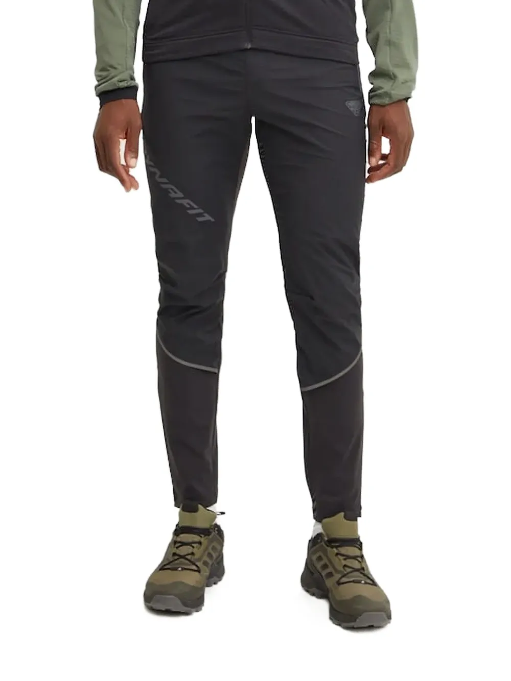 Dynafit Transalper Panelled Zip-pocket Trousers In Black