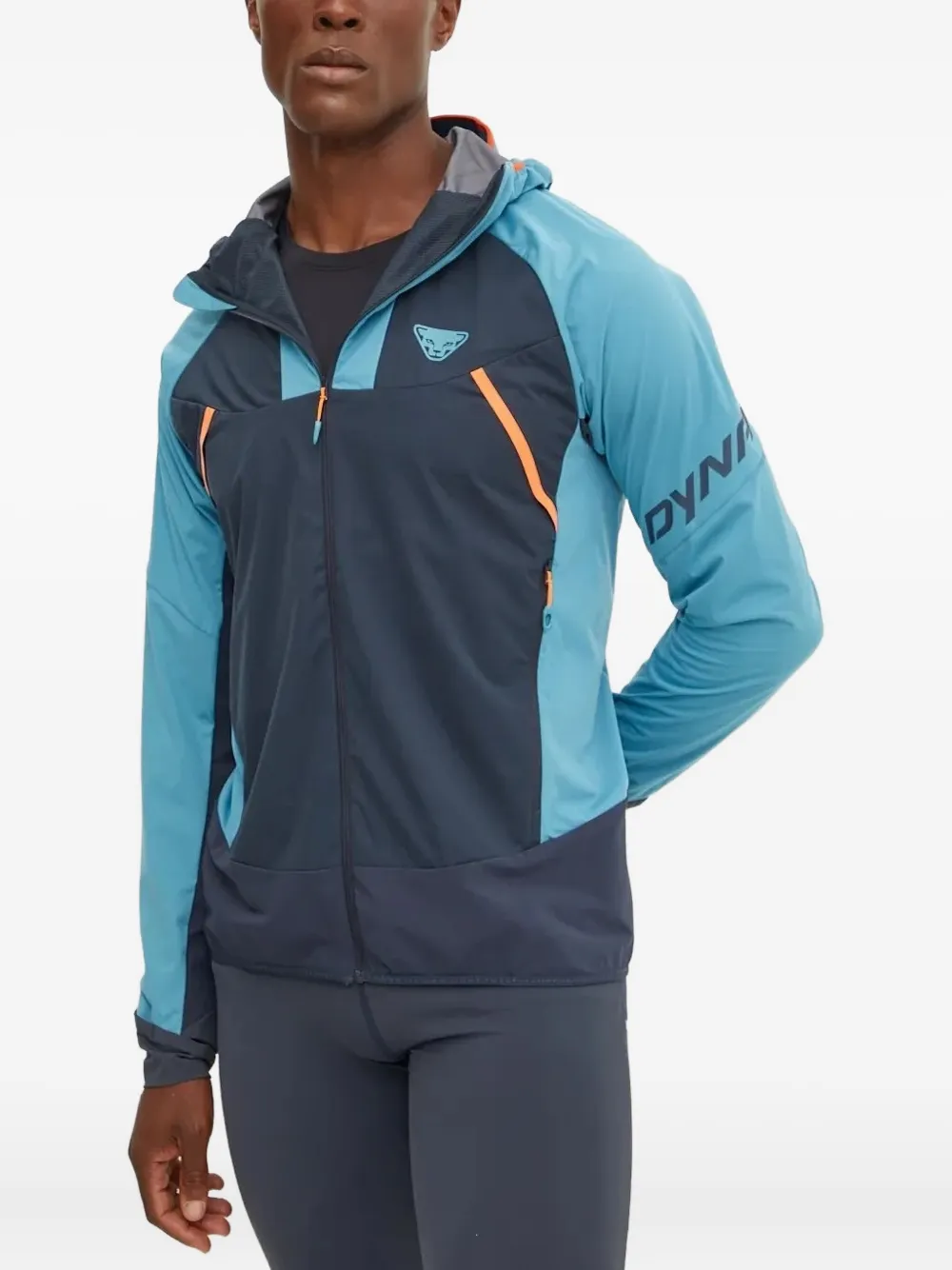 DYNAFIT hooded panelled lightweight jacket | Blue | Image 1