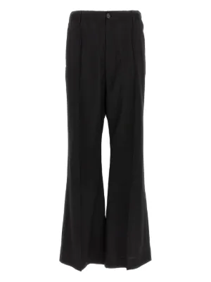 Raf Simons high-waisted wide-leg Wool Trousers | Black | FARFETCH