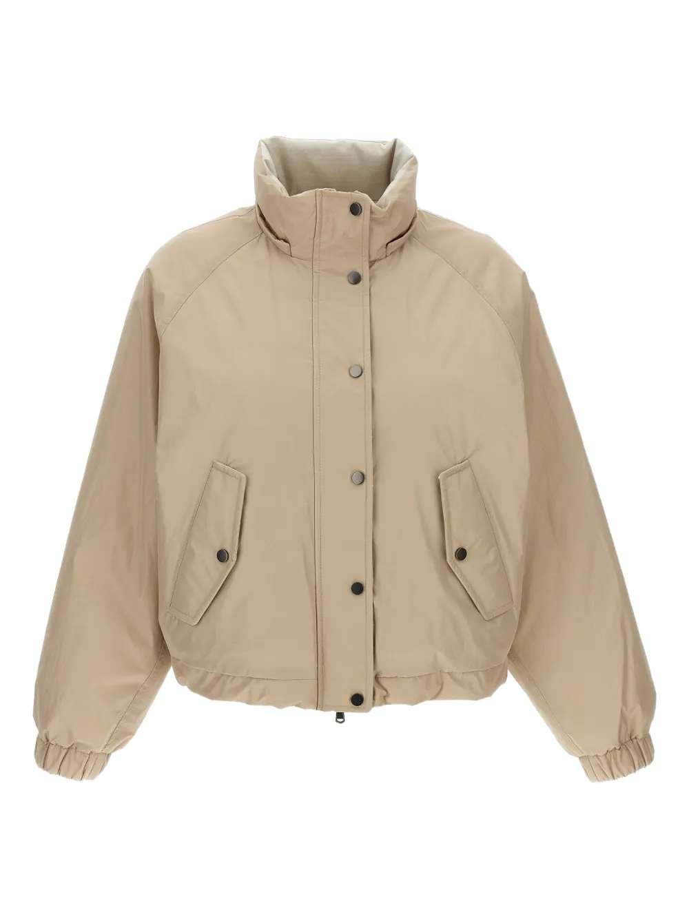 Brunello Cucinelli Bomberjack met rits Beige
