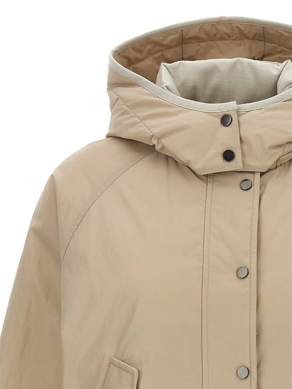 Brunello Cucinelli Bomberjack met rits Beige