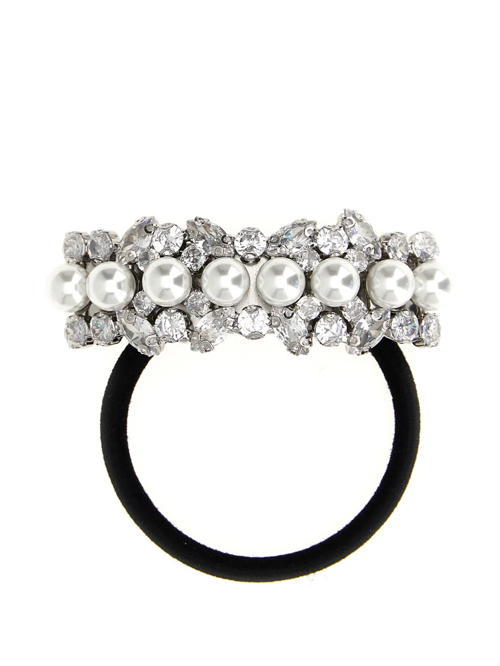 Self-portrait Crystal-embellished Headband In Silver