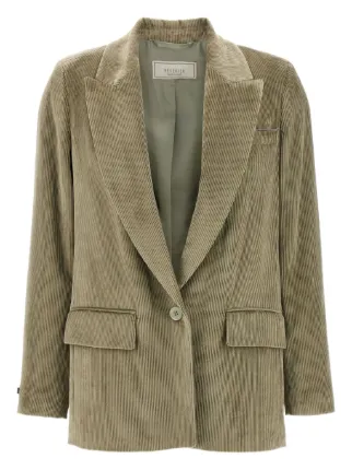 Peserico Corduroy Blazer | Green | FARFETCH UK
