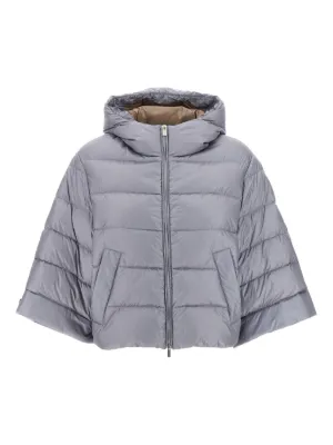 ダウンジャケット・コート Peserico Hooded Down Coat Peserico Down Coat | Blue | FARFETCH JO