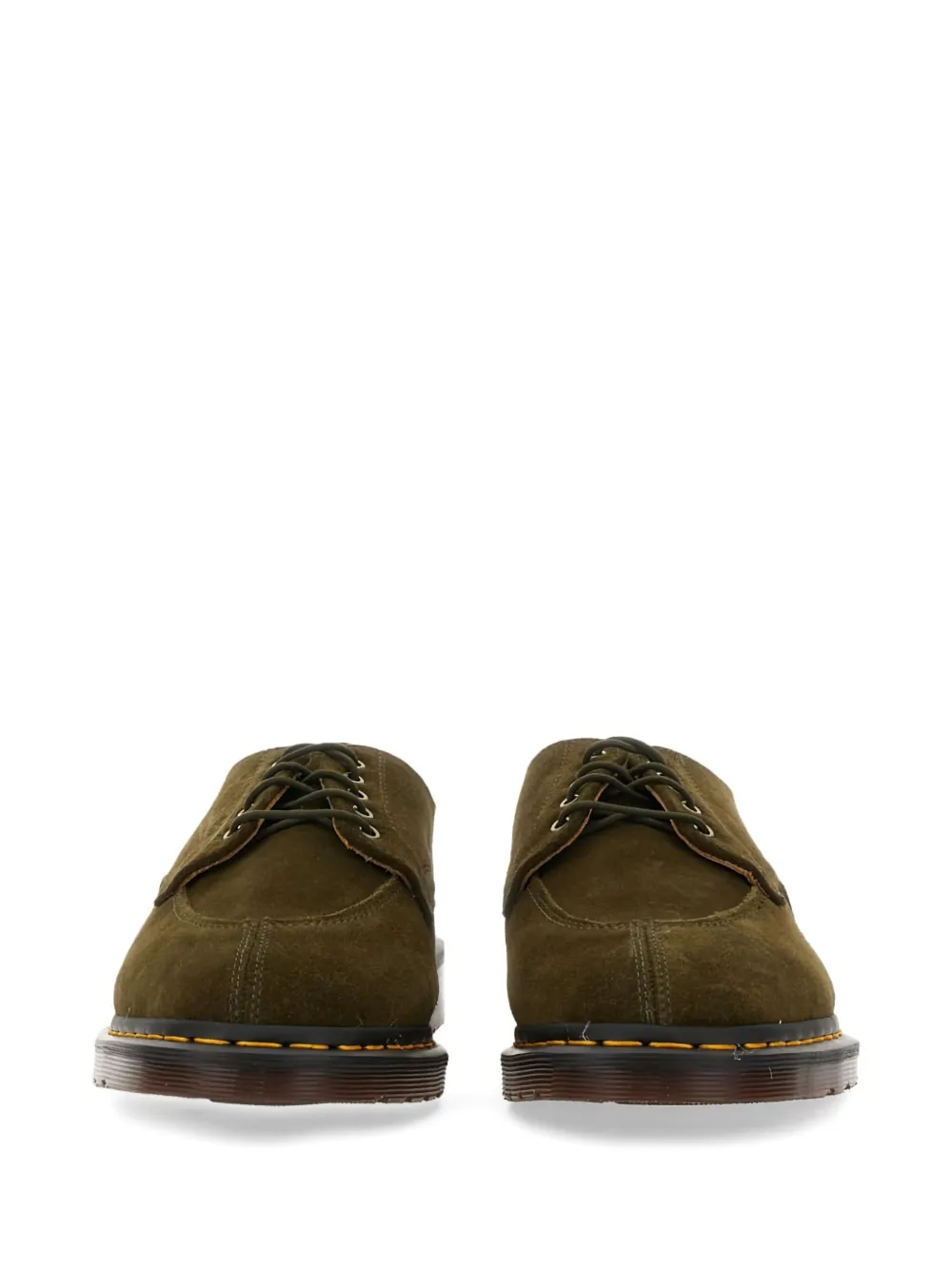 Dr. Martens 2046 suede leather derby shoes Green